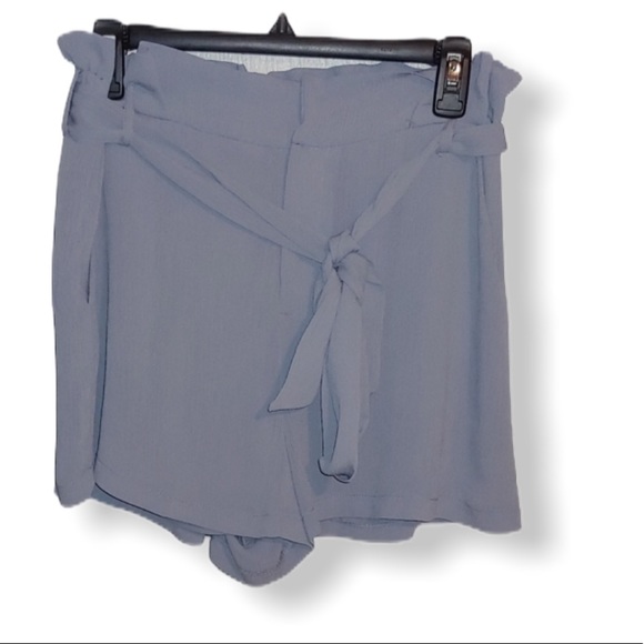 Lush Pants - Lush Comfy Shorts With Belt Tie Size-Large